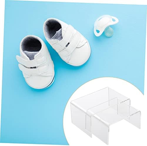 תצוגת 2 PCS Villful Stand נעלי ילדים נעליים לילדים מתלה נעליים צלול תצוגה מדף נעלי מדף מתלה מחזיק נעליים אקריליק