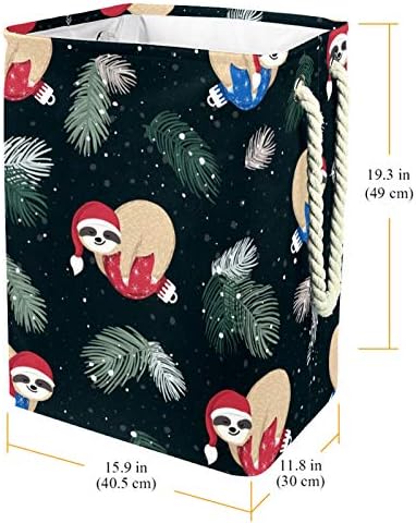 חמירת חג המולד חמוד לחג המולד עצלן שינה על עץ כביסה גדולה פגום במים בגדים מתקפלים סל פגיעה למארגן