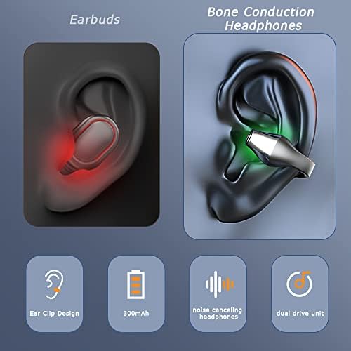 Linnnzi אוזניות אלחוטיות אלחוטיות אוזניות הולכת עצם, 2023 אוזניות חדשות אוזניים פתוחות עם תצוגת