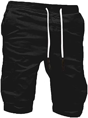 מכנסי מטען לגברים אימון כושר אימון מפעיל מכנסיים קצרים ספורט מכנסיים קצרים 3/4 מכנסי קפרי ג'וג'ר מתחת למכנסיים