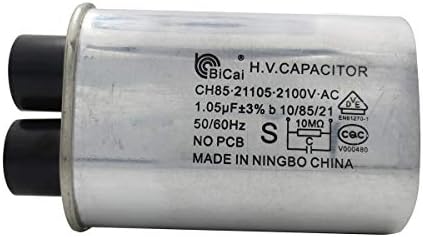 Meter Star CQC & VDE אוניברסלי בית מיקרוגל מיקרוגל מתח גבוה קבלים 1.05UF CH85 21105 2100V AC H.V.capacitor 10/85/21