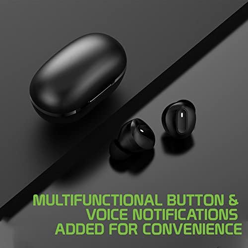 אוזניות Bluetooth אלחוטיות אלחוטיות תואמות את סמסונג גלקסי אלפא עם מארז חבילת טעינה מורחבת באוזניות