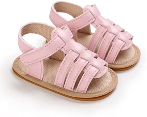 ילדי אביב וקיץ נעלי פעוט תינוקות סנדלים בנים ונערות שטוחים אור תחתון פתוח בוהן נעלי תינוקות בגודל 5
