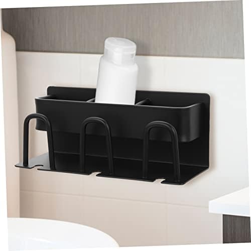 מדף אמבטיה של דו -ויטול פרה שחור מדף מתכת קיר קיר תלייה קיר אמבטיה קיר קיר קיר משחת שיניים מחזיק