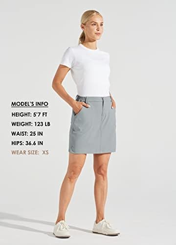 ויליט נשים סקורטס גולף מזדמן חצאיות סקורט upf 50+ כיסי מיקוד יבש מהיר טיולים חיצוניים