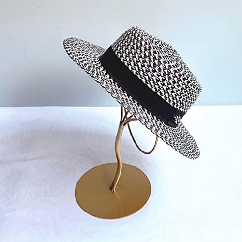 דוכן מתכת מתכת מחזיק מתכת כובע מתלה בודד פאה דוכן תצוגת כובע ארגונית שחור כובע דוכן תצוגת שולחן פאה מחזיק