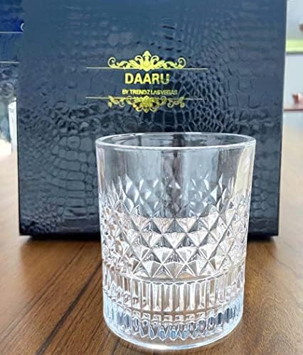 דארו ויסקי קלאסי משקפיים ויסקי זכוכית עבור ויסקי, בורבון, משקאות וקוקטייל שתיית מתנה-סט של 4