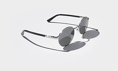 משקפי שמש של Revo Riley: עדשה מקוטבת עם מסגרת עגולה מתכתית