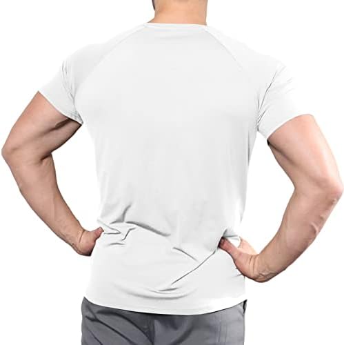 ספורט אתלטי אופנה גברים חולצות שרוול קצר חולצות אימון חולצת טי למעלה