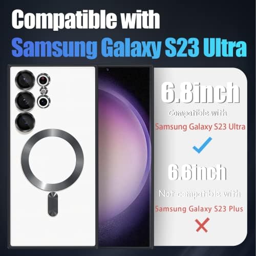 SZXYCZL תואם ל- Samsung Galaxy S23 Ultra 5G Case Magsafe 6.8 אינץ