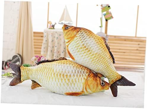 כריות קטיפה של Veemoon קטיפה בעלי חיים ממולאים תפאורה כרית בעלי חיים כרית דג דג ממתים דג קרפי