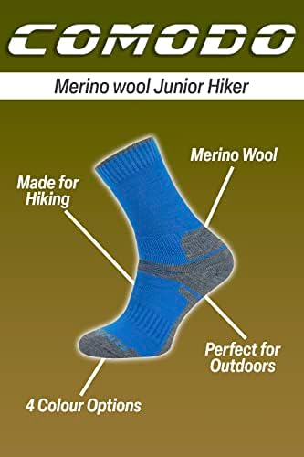 Comodo Kids Merino Merino צמר טיול גרביים בנים חיצוניים גרבי טרקים קלים