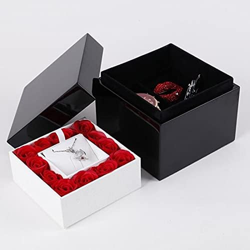 Seewoode AG205 מארגן תכשיטים קופסאות תכשיטים קופסאות תכשיטים קופסא פרחים קופסא קופסא מתנה תליון קופסאות קופסאות