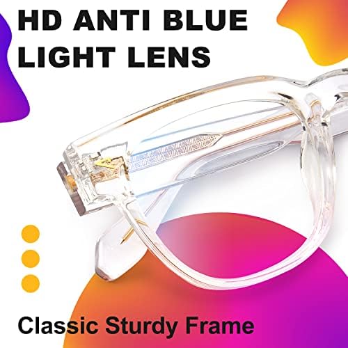 משקפיים חוסמים אור כחול 90 עם זכוכית מחשב נגד בוהק אישה וגברים מרווה