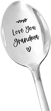 מתנות סבתא הטובות ביותר - אהבה אותך סבתא כפית תה חובב קפה נירוסטה כפית חרוטה מתנה ננה מצחיקה