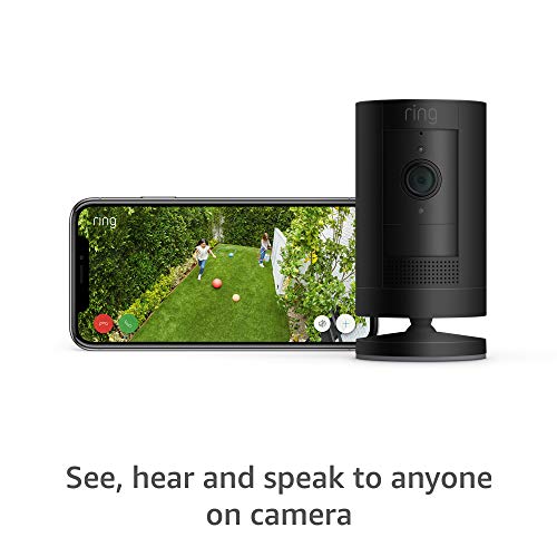 מצלמת אבטחה של סוללת מצלמת מצלמת מצלמה עם בקרות פרטיות בהתאמה אישית, הגדרה פשוטה, עובדת עם אלכסה -
