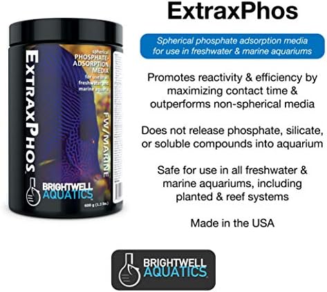 ברייטוול אקוואטיקס אקסטרקספוס-פוספט הסרת מדיה עבור מים מלוחים ימיים ואקווריומים מים מתוקים