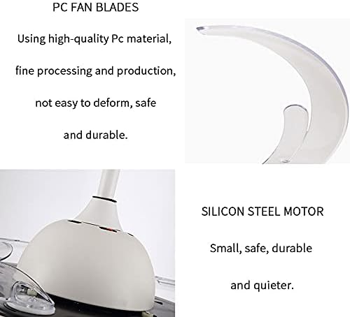 NSDRBX מנורת מאוורר המהפך של LED עשויה מחומר מחשב, וזה לא קל לעוות, בטוח ועמיד.