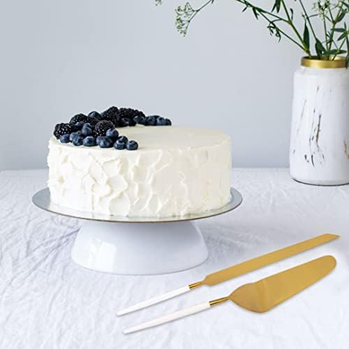 קויאל סיטונאי מודרני חתונה עוגת סכין ושרת סט, מינימליסטי עוגת חיתוך סט לחתונה, יום נישואים, יום
