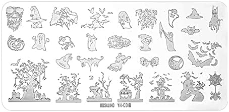 מניקור נייל עלים ביול תבניות אמנות סטנסיל נייל נייל צלחות תמונה פרחים סטמפר צלחות בעלי החיים צרפתית טיפ נייל