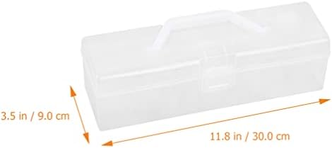 תיבת מארגן פלסטיק של Villase, סיכות קופסת אחסון שקופה סיכה תיבת אחסון תיבת תא מארגן תא מארגן תיבת אחסון