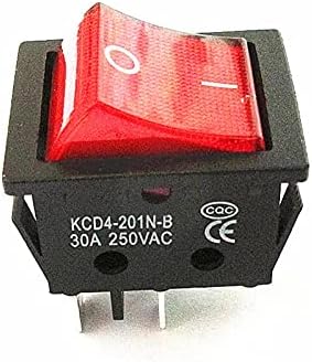 מתגים תעשייתיים 4-201 נ-ב מתג הפעלה של מכונת ריתוך חשמלית עם אור אדום 30 א 250 ווק תנור חשמלי תנור חימום חשמלי