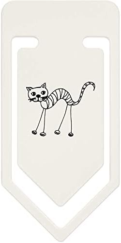 AZEEDA 91 ממ 'חתול גלי' קליפ נייר פלסטיק גדול