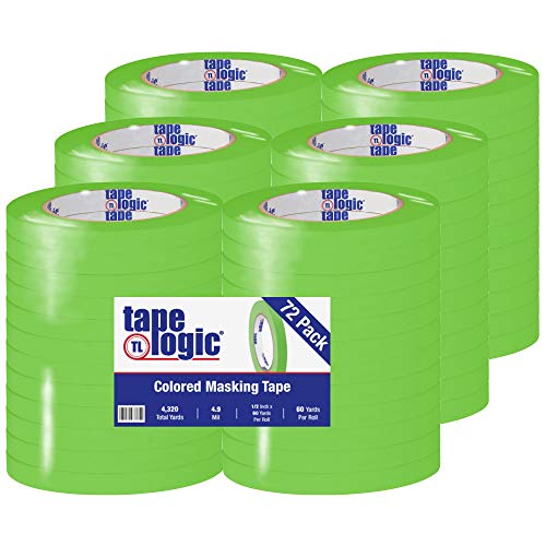 קלטת קלטת Logic® COLUPE COLLE, 4.9 מיל, 1/2 x 60 yds, ירוק בהיר, 72/מארז