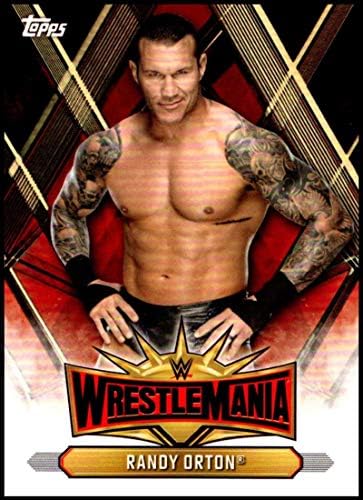 Road Topps לשנת 2019 לרסלמניה WrestleMania 35 סגל WM-23 רנדי אורטון WWE כרטיס מסחר בהיאבקות