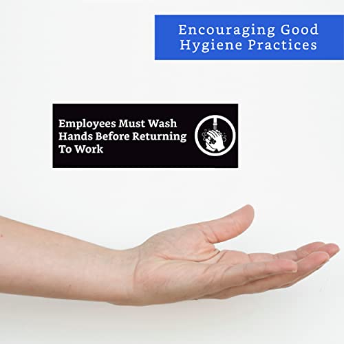 העובדים חייבים לשטוף שלט ידיים - לשטוף את הידיים שלט - שלטי שירותים לעסקים - העובדים חייבים לשטוף ידיים לפני