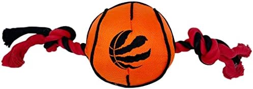 NBA טורונטו ראפטורס צעצוע כדורסל. - צעצוע חיית מחמד ניילון קשוח עם חבלים משיכה וחקירות פנימיות