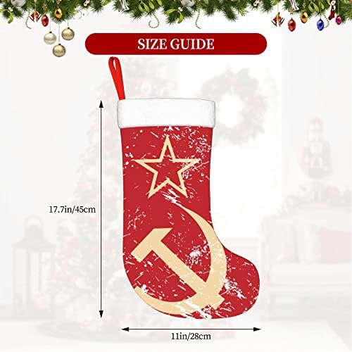 QG ZZX גרבי חג המולד עם קומוניזם קומוניזם קומוניזם קומוניזם קומוניזם ברית המועצות דגל רטרו דגל חג המולד