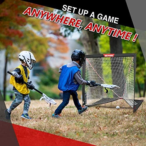 רשת משחקים לילדים לקרוס מטרה-אימון בחצר האחורית, תרגול ופעילות גופנית / רשת לקרוס ניידת, ציוד וציוד