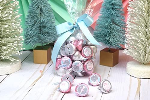מפצח האגוזים ארץ ממתקים נושאים לחג חג המולד למסיבת יום הולדת למסיבת נשיקה תוויות מדבקות, 300