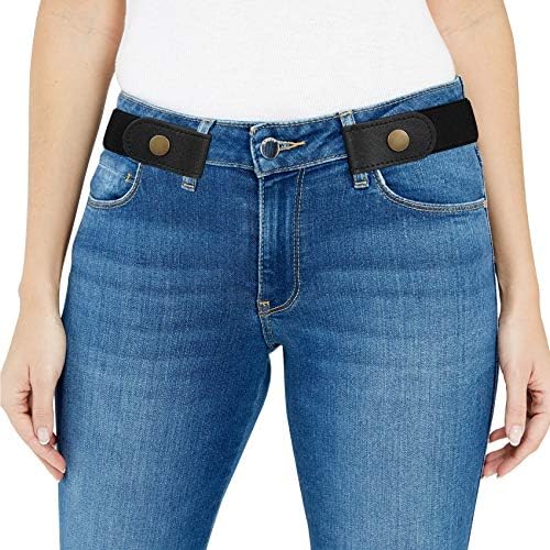 נשים / גברים אבזם-משלוח אלסטי חגורת עבור ג ' ינס, גבירותיי בלתי נראה חגורת מתאים מותניים 24-48 סנטימטרים