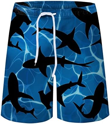 מכנסי חוף XXBR לגברים, מכנסי שחייה יבש מהירים עם רירית רשת גזעי שחייה מצחיקים עם חטיף וכיס מטיילים