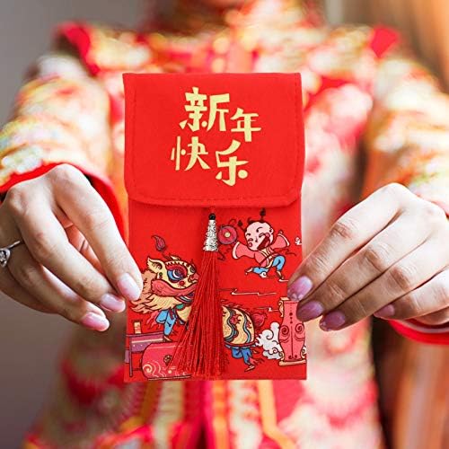 אדום ארנק סיני חדש שנה אדום מעטפות 2021 סיני שור שנה כסף מנות חתונה הונג באו מזל כסף מעטפה לשנה