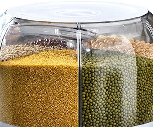 בית חרקים הוכחה לחה אורז אחסון טנק השיש אורז מחזיק מטבח מתקן עגול מסתובב שעועית אחסון תיבה