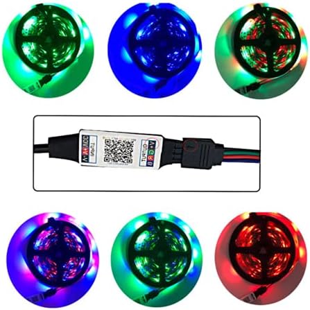 通用 Mini USB RGB בקר Bluetooth DC5V 12V 24V מוסיקה מוסיקה Bluetooth LED בקר רצועת אור עבור 5050 2835 רצועת LED