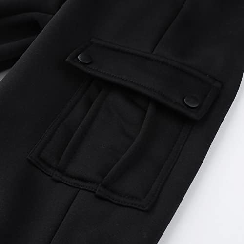 מכנסי טרנינג מטען מטען אופנה אתלטית מכנסיים ישר אימון כושר נינוח מכנסיים טקטיים
