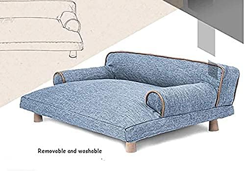 מיטת ZGWL PET DELUXE ספה בסגנון ספה מחמד ריהוט מחמד מיטות כלבים מתאימות לכל מיני כלבים עם מראה אלגנטי ומשטח PU/בד