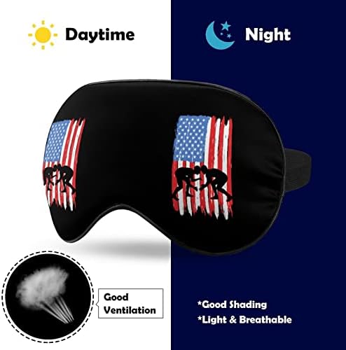 היאבקות ארהב דגל מסיכת עיניים רכה כיסוי אפקטיבי הצללה מסכת שינה נוחות עם כיסוי עיניים עם רצועה