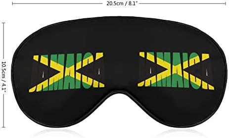 דגל כפרי ג'מייקני מסכת שינה קלת משקל מכסה עיניים מכסה עיניים מכסה עם רצועה מתכווננת לגברים נשים