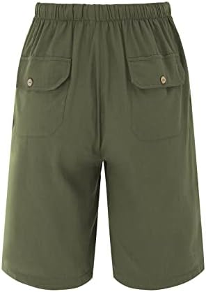 מכנסיים קצרים ברמודה של IOPQO ברמודה בתוספת גודל גודל סיבתי מותניים אלסטיים רופפים אימון מזיעה מכנסי קיץ קצרים