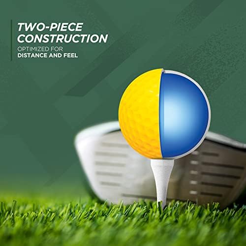 כדורי גולף בצבע גולף טרוסקופ-כדורי גולף למרחקים ארוכים רכים במיוחד-כדורי גולף ליבה רכים של יונומר