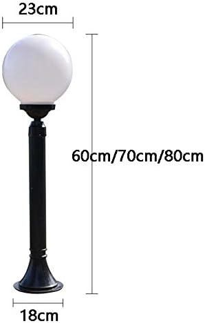 IIFAS חיצוני כדור אקרילי מנורה דשא אלומיניום גן גן אור חלב אקריליק כיסוי אקרילי אור אטום למים E27 קישוט