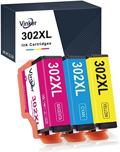 Vinker 302XL החלפת מחסנית דיו מיוצרת מחדש עבור Epson 302 מחסניות דיו צבע רק 302xl T302xl T302 לביטוי