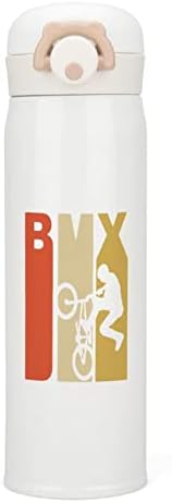 רטרו משנות השבעים בסגנון BMX בידוד מים בקבוק מים נירוסטה כוס ספורט מבודדת ואקום לטיולים חיצוניים