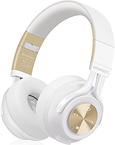 אוזניות Bluetooth של Riwbox, אוזניות Bluetooth אלחוטיות XBT-880 על אוזניות מיקרופון ונפח, אוזניות מתקפלות