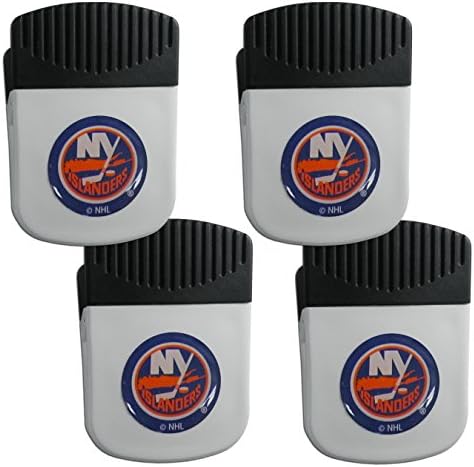 NHL Siskiyou Sports Fan Shop ניו יורק תושבי השבב Clip Clip Magnet 4 Pack Team Color